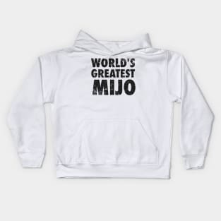 World's Greatest Mijo - Grunge design Kids Hoodie